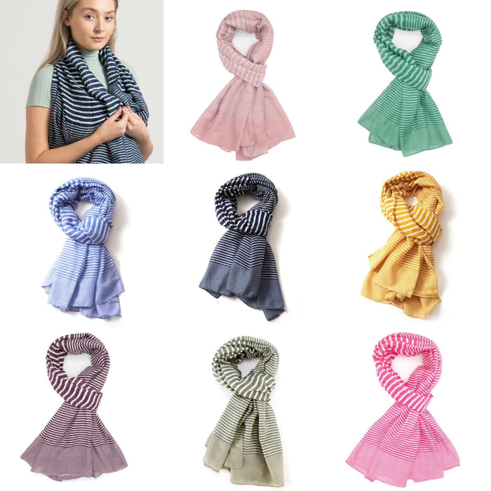 Cross Stripe Scarf