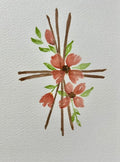 Cross with flowers