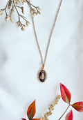 Dainty Miraculous Medal Necklace, Our Lady Through the Smoke