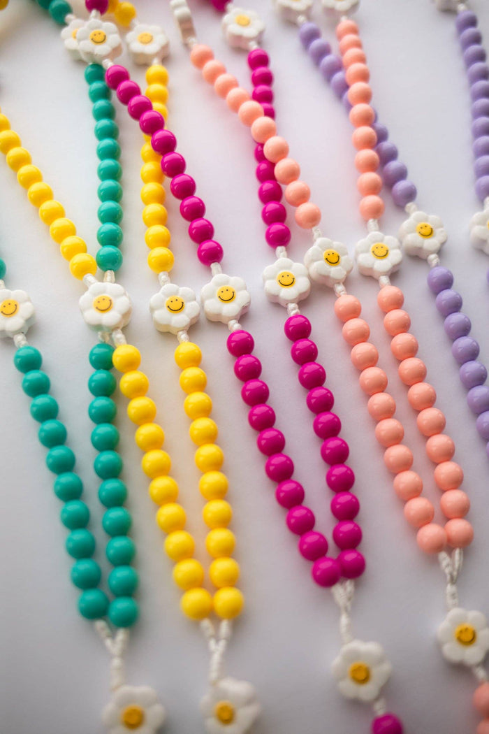 Daisy Smiley Face Children's Rosary