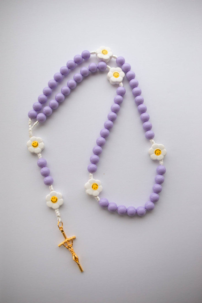 Daisy Smiley Face Children's Rosary