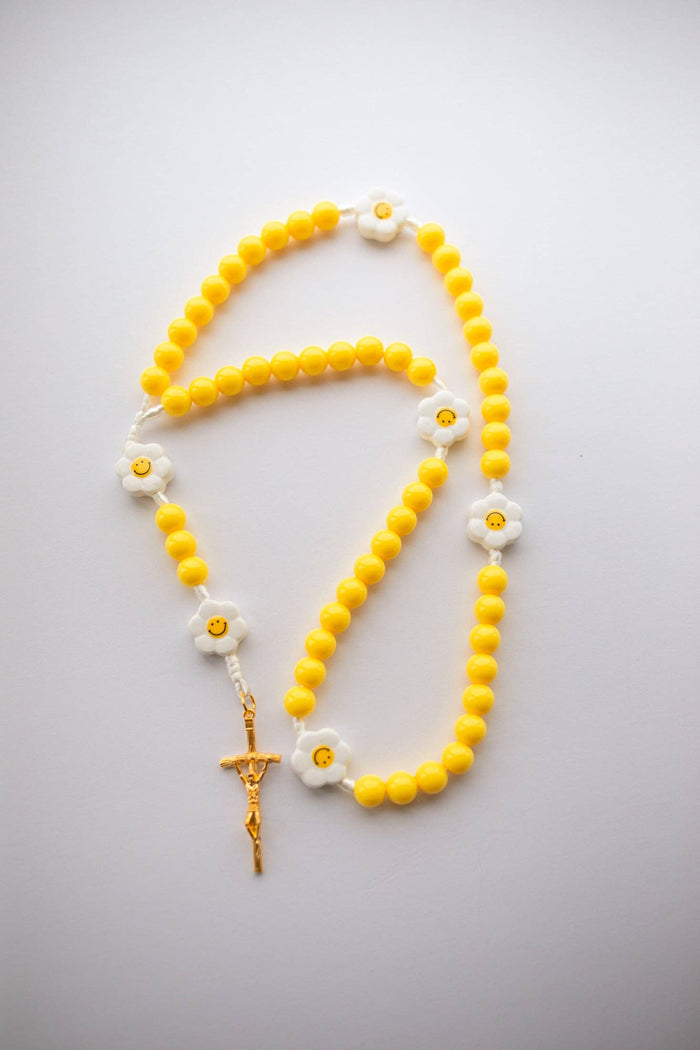 Daisy Smiley Face Children's Rosary