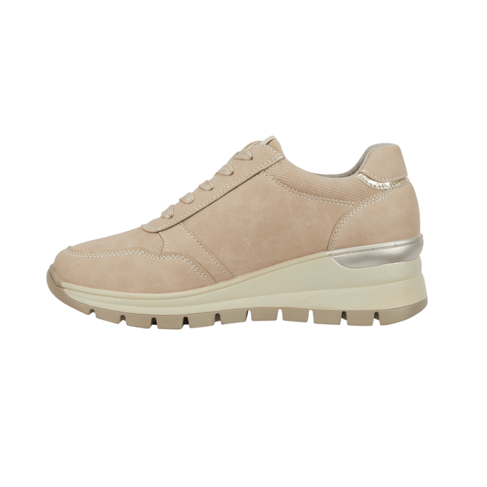 Dawlish Ladies Casual Trainer - Beige