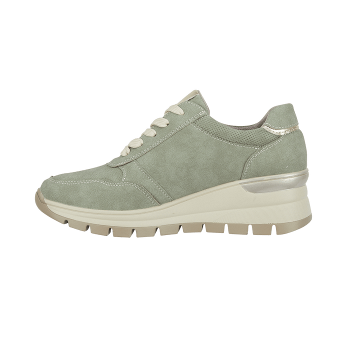 Dawlish Ladies Casual Trainer - Moss Green