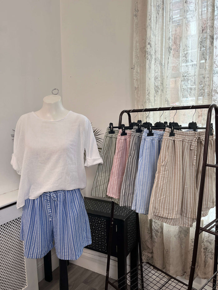 Elegant Pin Stripe Shorts