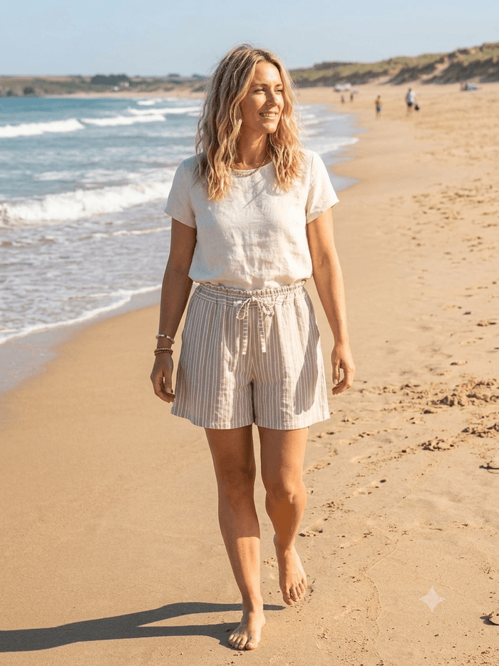 Elegant Pin Stripe Shorts
