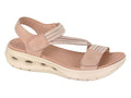 Elena - Beige Twin Touch Fastening Elasticated Sandal