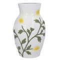 Embossed Daisy Ceramic Large Decorative Vase