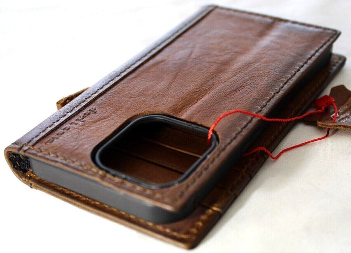 Embossed Eagle Genuine Leather iPhone Wallet Case