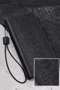 Embossed Leather Wallet Case for Google Pixel: Vintage Art Design