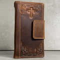 Embossed Leather Wallet Case for Google Pixel: Vintage Art Design