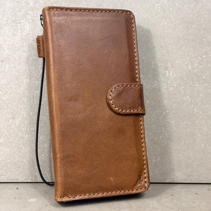 Embossed Leather Wallet Case for Google Pixel: Vintage Art Design