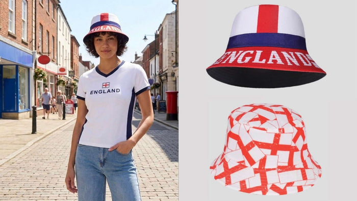 England Flag Football Bucket Hats
