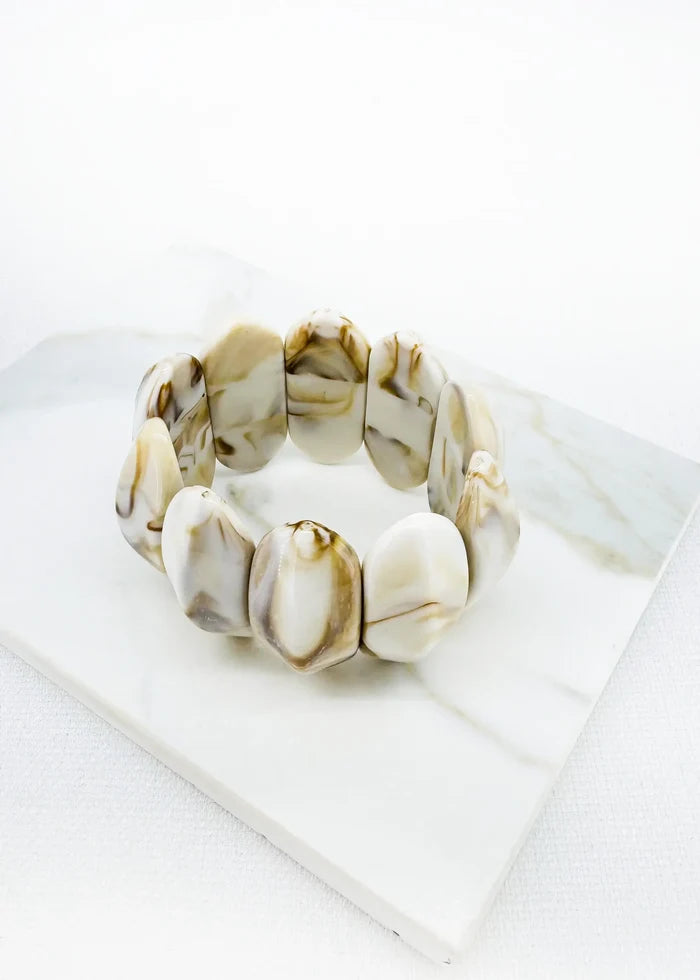 Envy Jewellery - Resin marble effect stretch bracelet