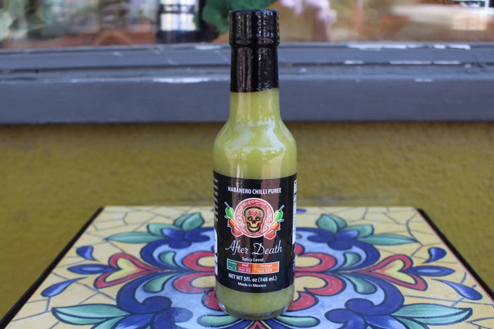 “After Death” Green Habanero Puree. Hot X - Tubac Gourmet Foods