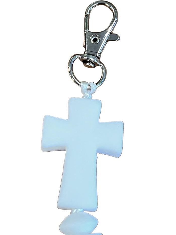 First Communion Decade Silicone Keychain