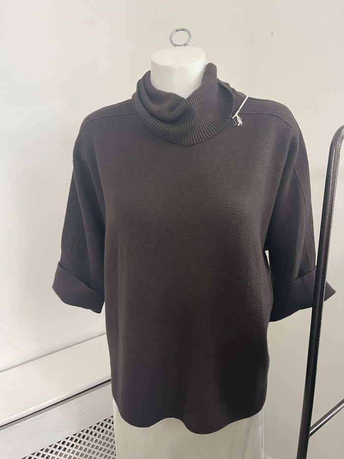 Flora Boxy Cowl Neck Jumper