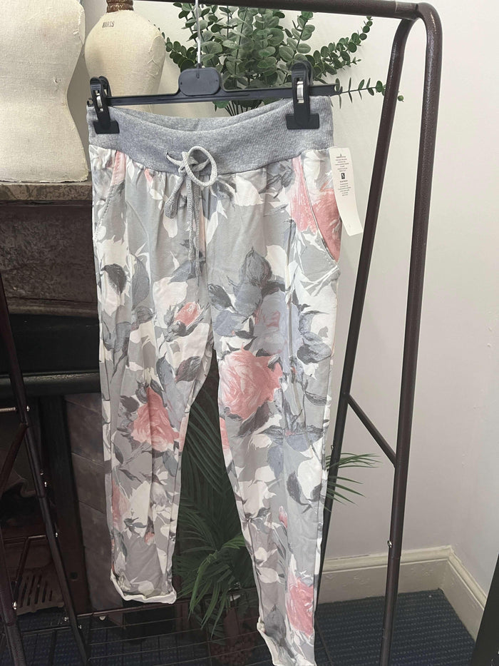 Floral Rose Print Jogger