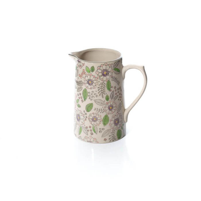 Floral Seranade Decorative Stoneware Jug