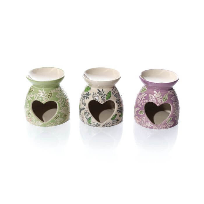 Floral Seranade Decorative Stoneware Wax Melt Burner