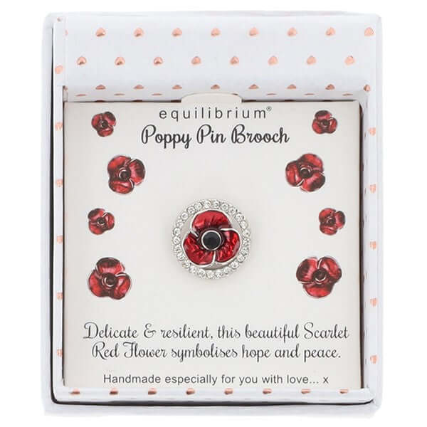 Framed Poppy Pin Brooch