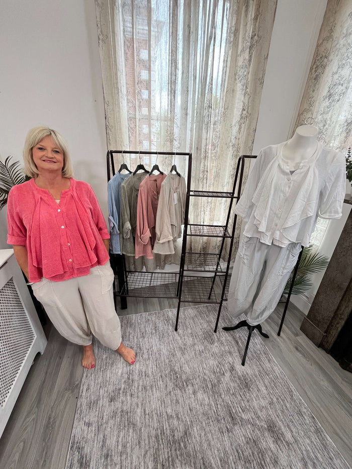 Francesca Waterfall Blouse