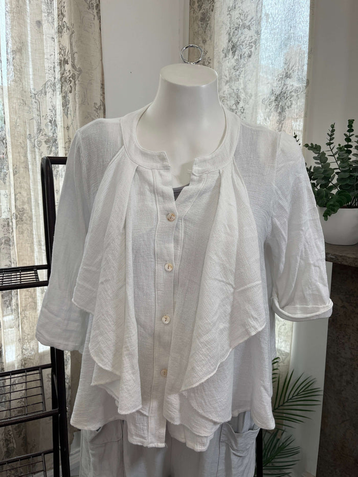 Francesca Waterfall Blouse