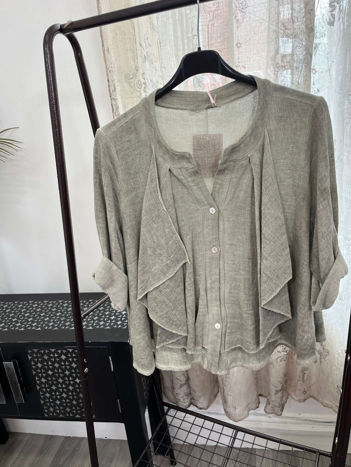 Francesca Waterfall Blouse