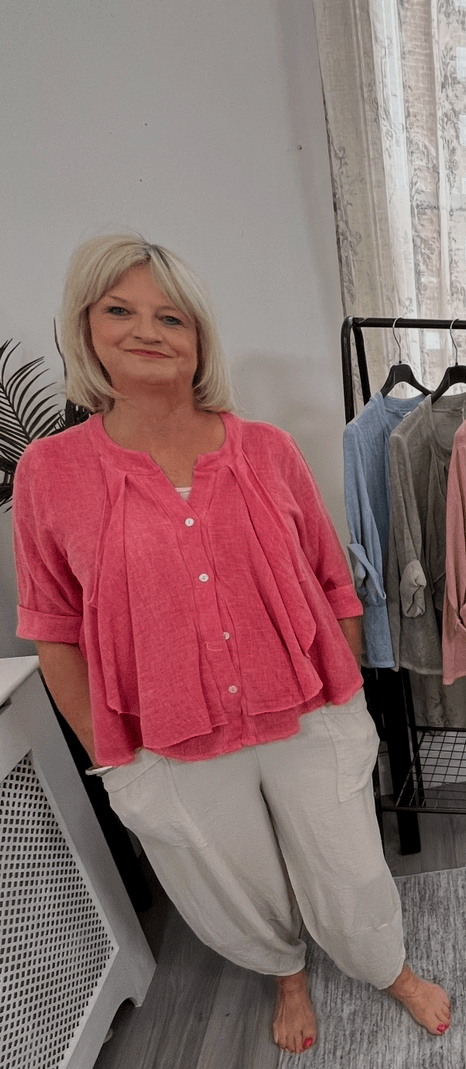 Francesca Waterfall Blouse