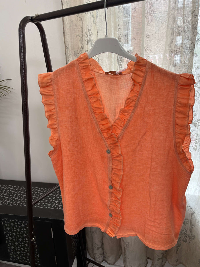 Frankie Frill Detail Vest Top