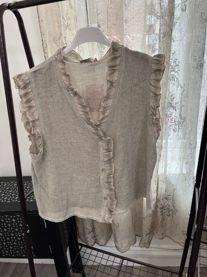 Frankie Frill Detail Vest Top