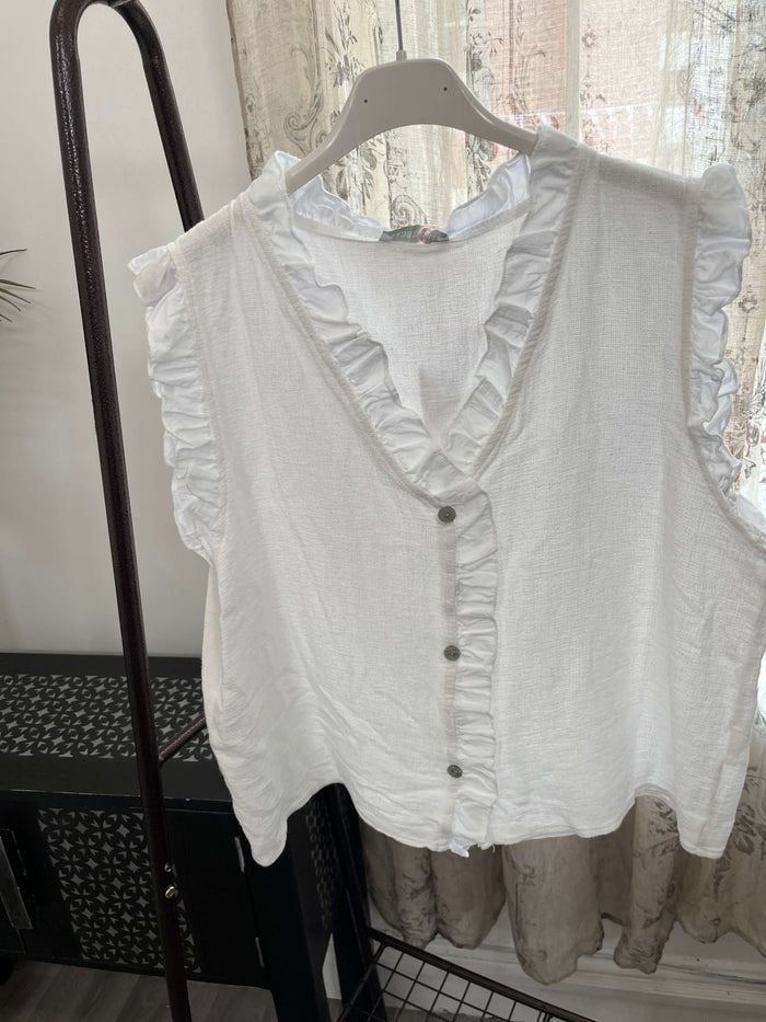 Frankie Frill Detail Vest Top