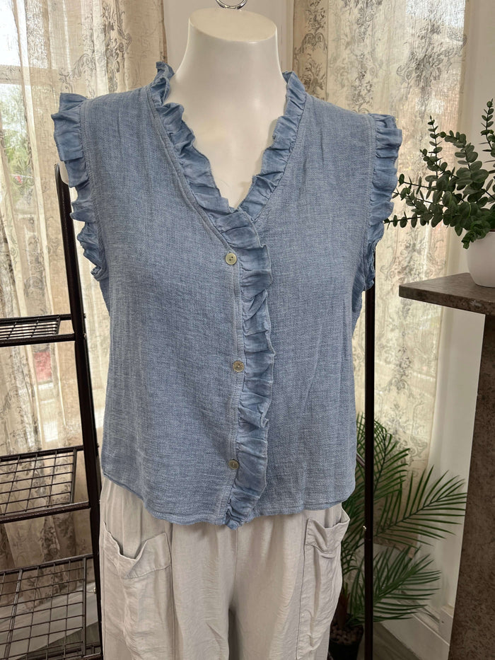 Frankie Frill Detail Vest Top