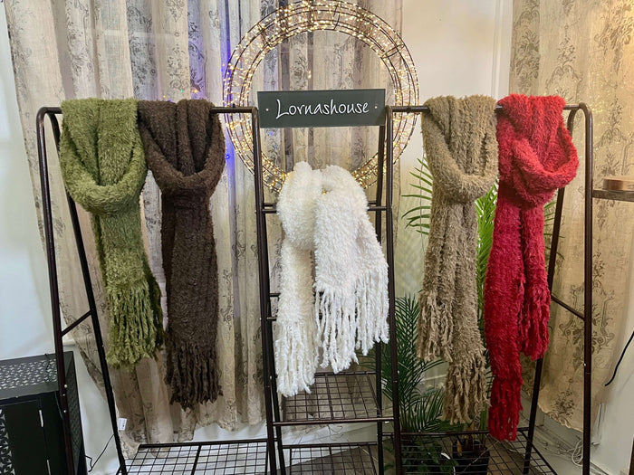 Furry Tassel Scarf
