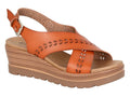 Gavina - Cross Over Buckle Slingback Platform Sandal