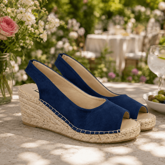 Gemma Lightweight Wedge Sandal - Navy