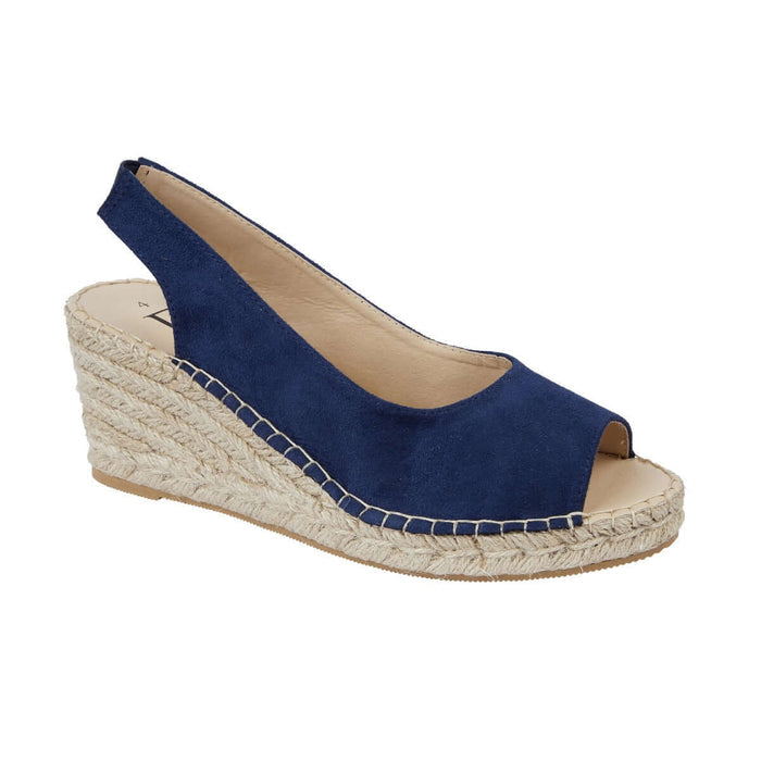 Gemma Lightweight Wedge Sandal - Navy
