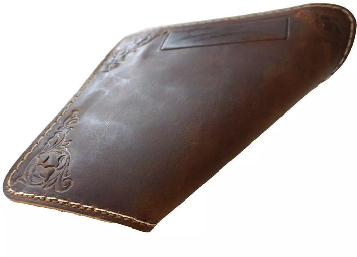 Genuine Handmade  Leather Mouse Pad Handcrafted soft Vintage Art