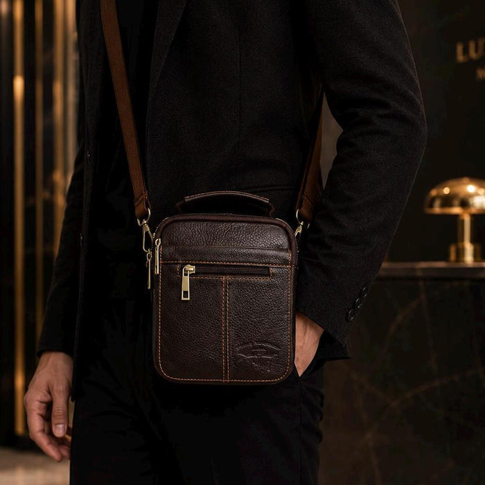 Genuine Leather Bag Handmade Side Bag for Men and Women Vintage Gift