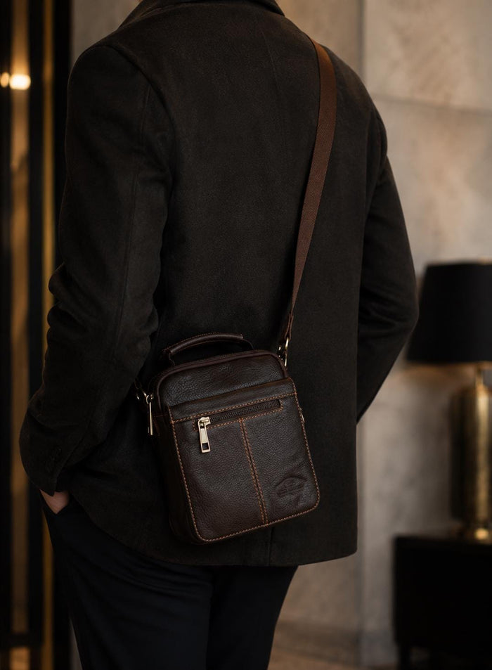 Genuine Leather Bag Handmade Side Bag for Men and Women Vintage Gift
