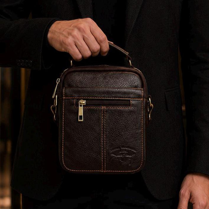 Genuine Leather Bag Handmade Side Bag for Men and Women Vintage Gift