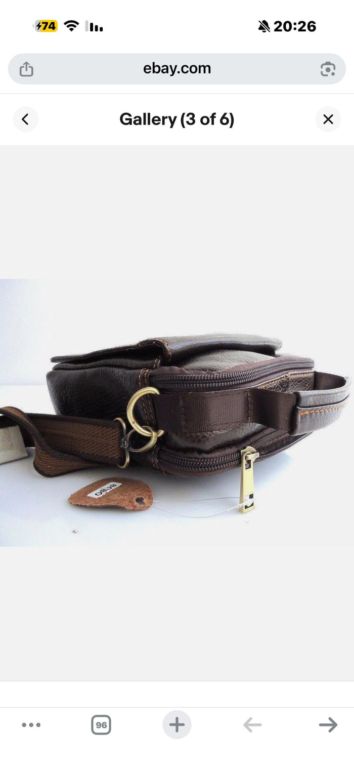 Genuine Leather Bag Handmade Side Bag for Men and Women Vintage Gift