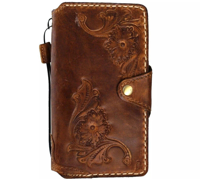 Genuine Leather fo OnePlus 12 12R Case Wallet Handmade Wireless Luxury Handmade stitch