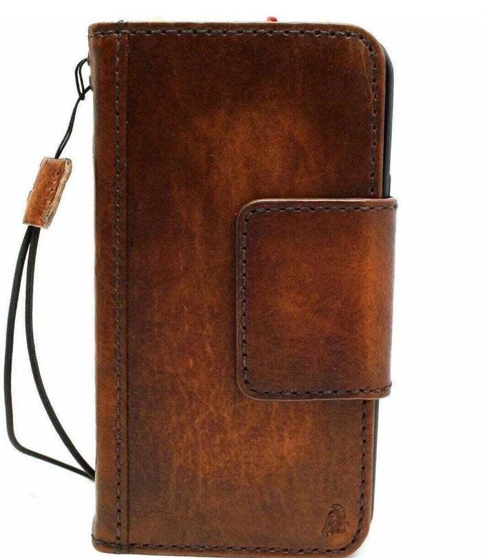 Genuine Leather fo OnePlus 12 12R Case Wallet Handmade Wireless Luxury oiled Ar