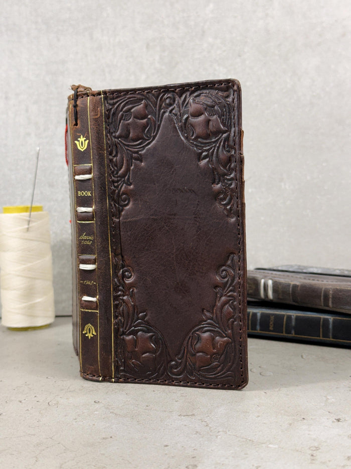 Genuine Leather fo OnePlus 12 12R Case Wallet Handmade Wireless Luxury oiled Ar