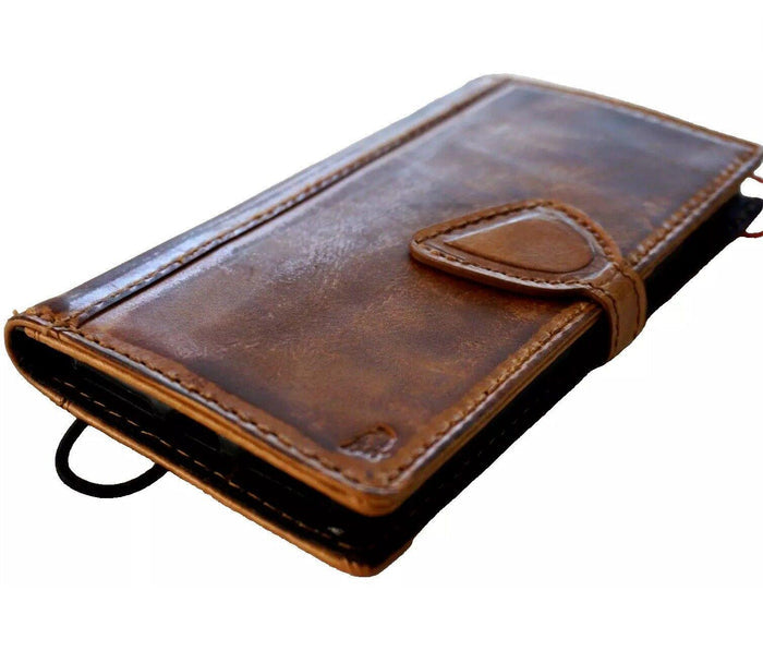 Genuine Leather fo OnePlus 12 12R Case Wallet Handmade Wireless Luxury Polish Art