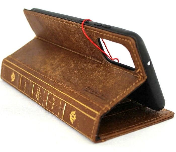 Genuine Leather fo OnePlus 12 12R Case Wallet Handmade Wireless Luxury