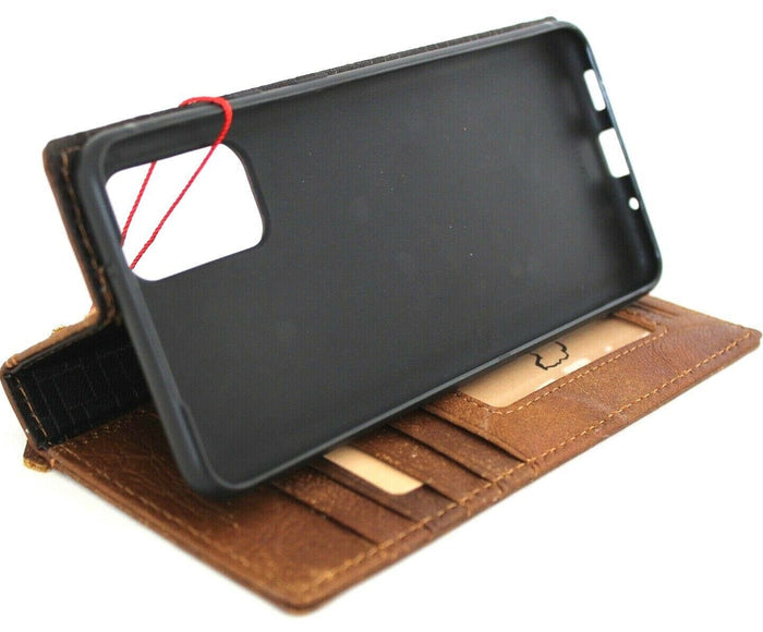 Genuine Leather fo OnePlus 12 12R Case Wallet Handmade Wireless Luxury
