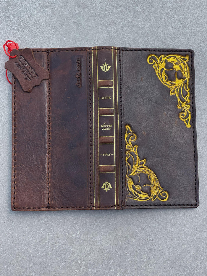 Genuine Leather fo OnePlus 15 12 12R Case Wallet Handmade Wireless Luxury Davidov Art