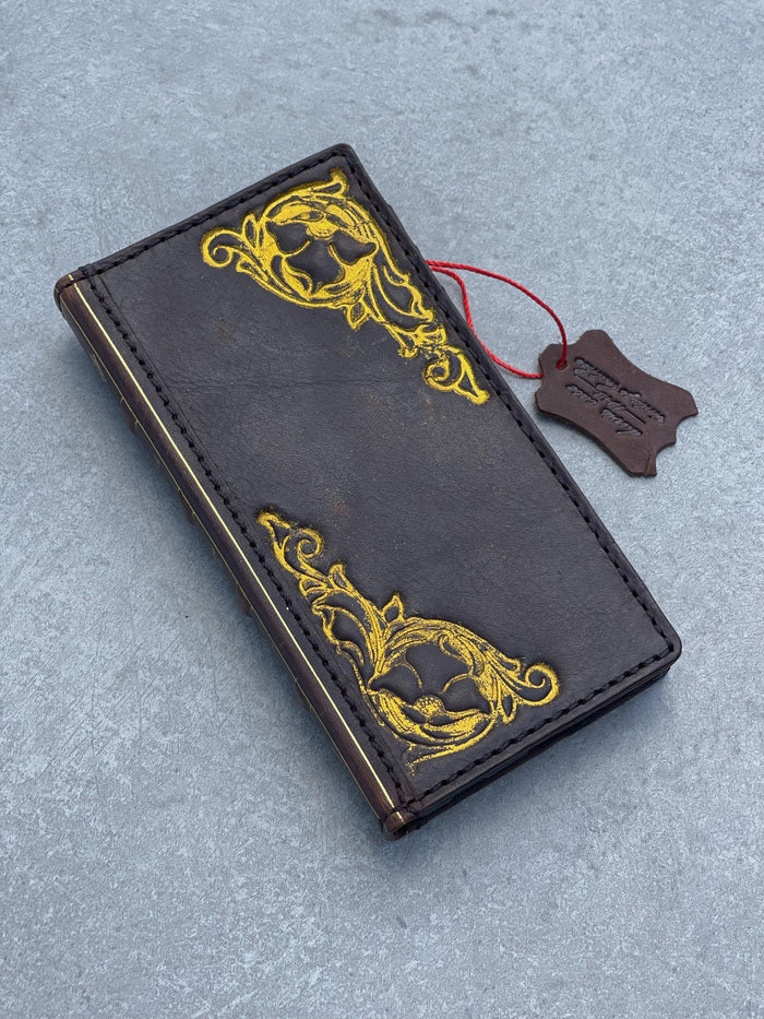 Genuine Leather fo OnePlus 15 12 12R Case Wallet Handmade Wireless Luxury Davidov Art